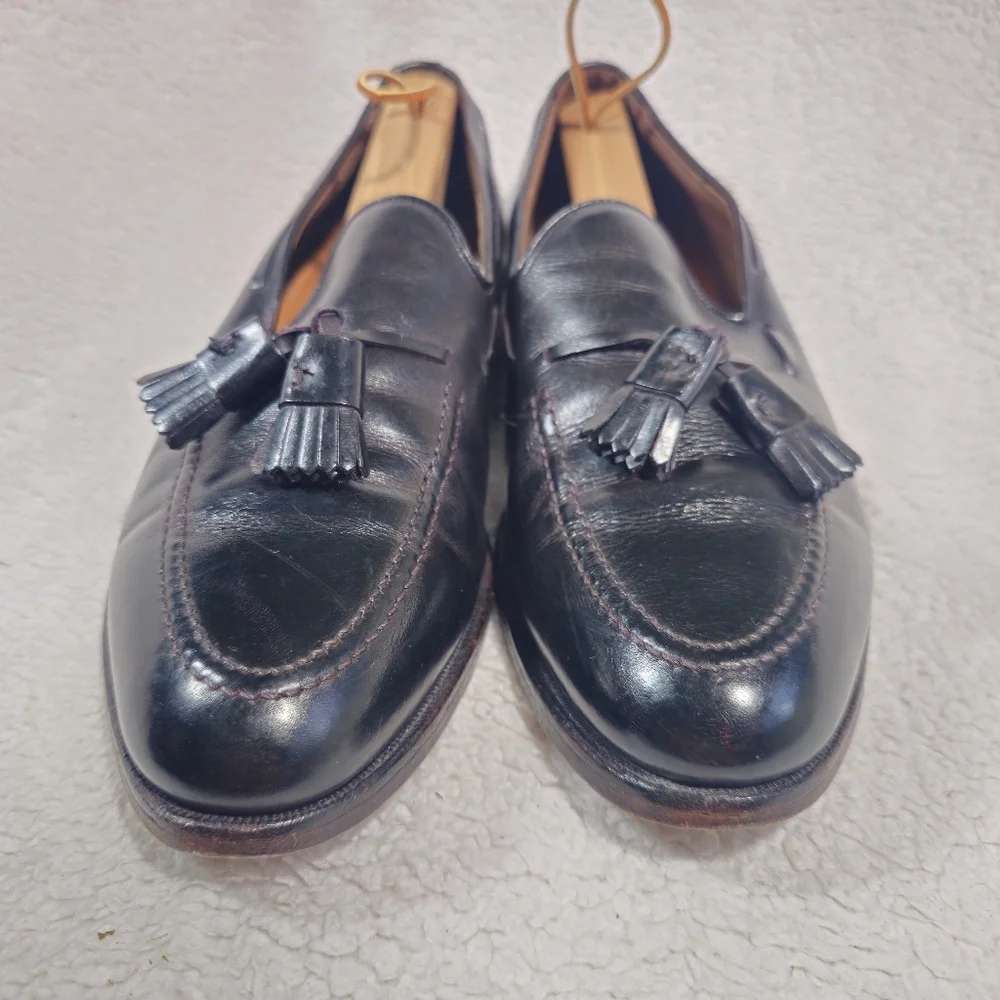 Allen Edmonds Black Leather Tassel Loafers Size 9 C